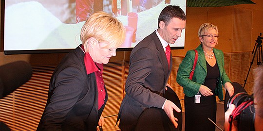 Kristin Halvorsen, Jens Stoltenberg og Liv Signe Navarsete