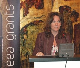 Mrs. Heidi Sørensen, State Secretary in the Norwegian Ministry of Environment, attended both of the launching seminars.