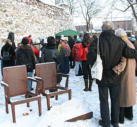 In Norway, International Holocaust Remembrance Day is marked on 27 February at the quayside in Oslo. Photo: MFA