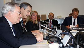 Foreign Minister Støre chaired a meeting of the Ad Hoc Liaison Committee for assistance to the Palestinians in New York 21 September 2010. Photo: R.Imerslund, MFA, Oslo