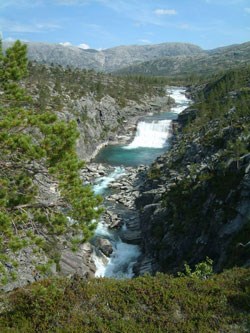 Medheifossen. Foto: Magnar Solbakk.