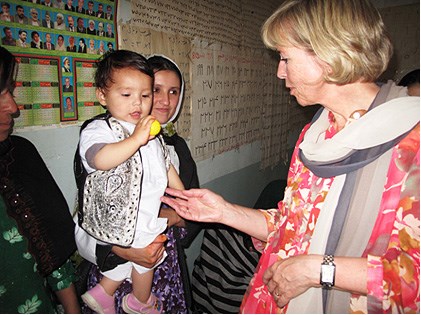 Forsvarsminister Anne-Grete Strøm-Erichsen i Afghanistan september 2009