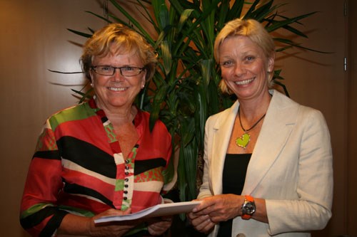 Magnhild Meltveit Kleppa og Kristin Bjella